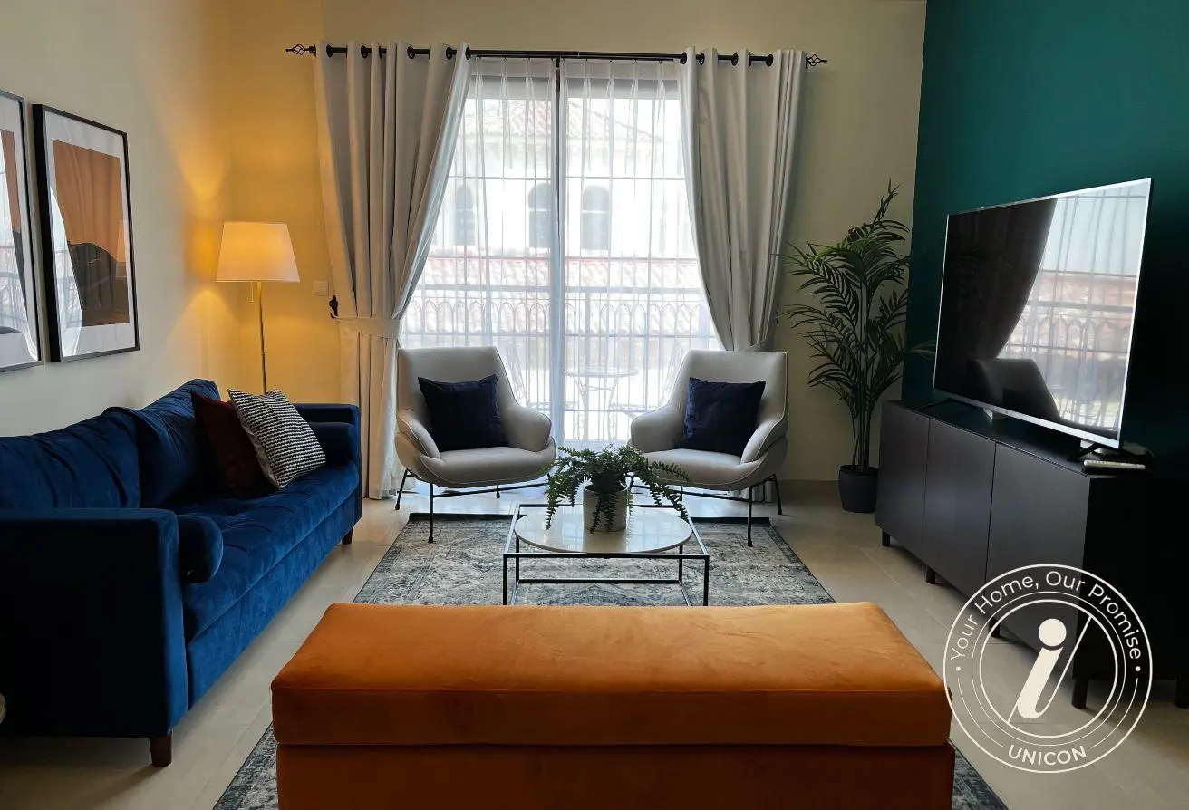 Luxury Furnished 1BR + Home Office | w/ Pool & Gym