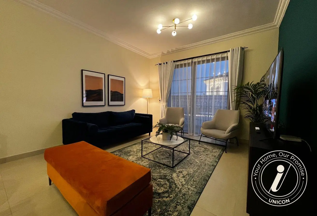 Luxury Furnished 1BR + Home Office | w/ Pool & Gym