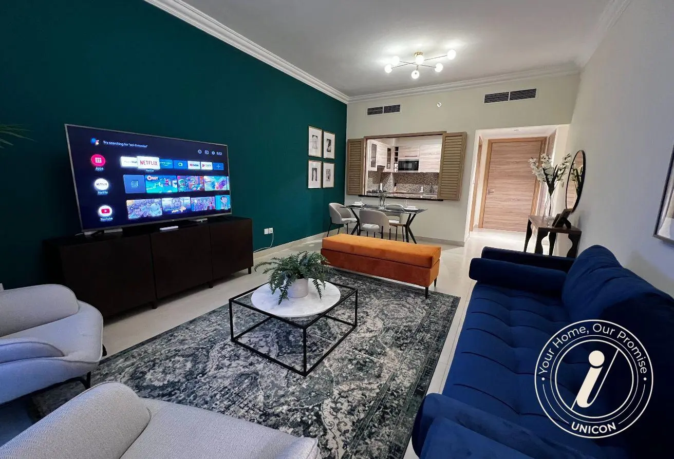Luxury Furnished 1BR + Home Office | w/ Pool & Gym