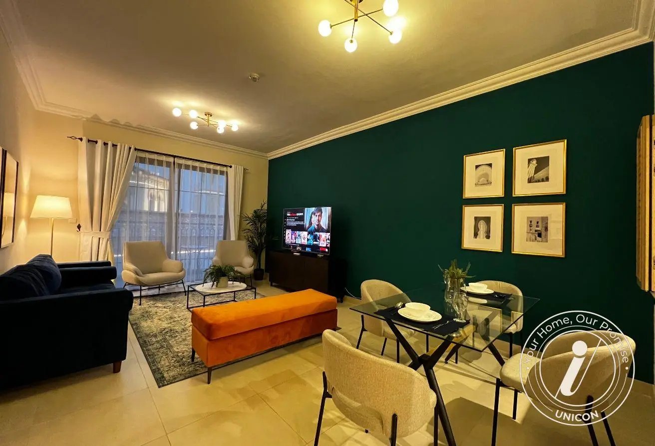 Luxury Furnished 1BR + Home Office | w/ Pool & Gym