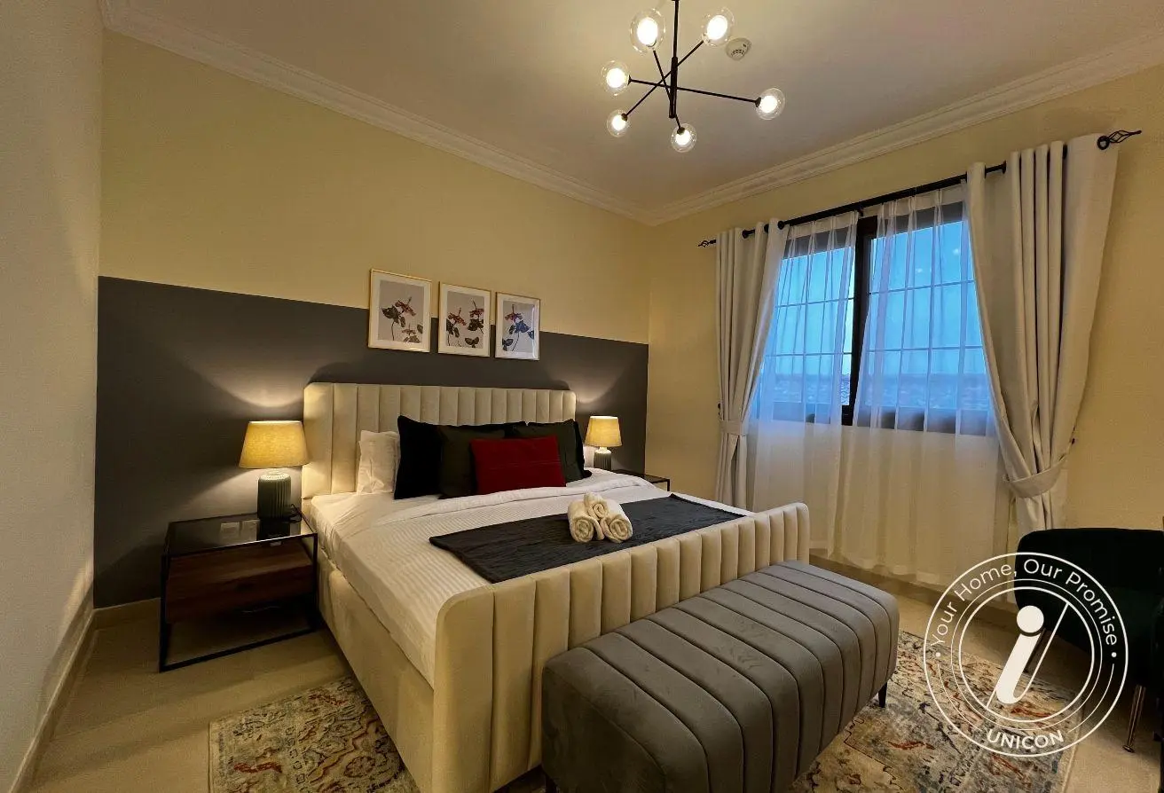 Luxury Furnished 1BR + Home Office | w/ Pool & Gym