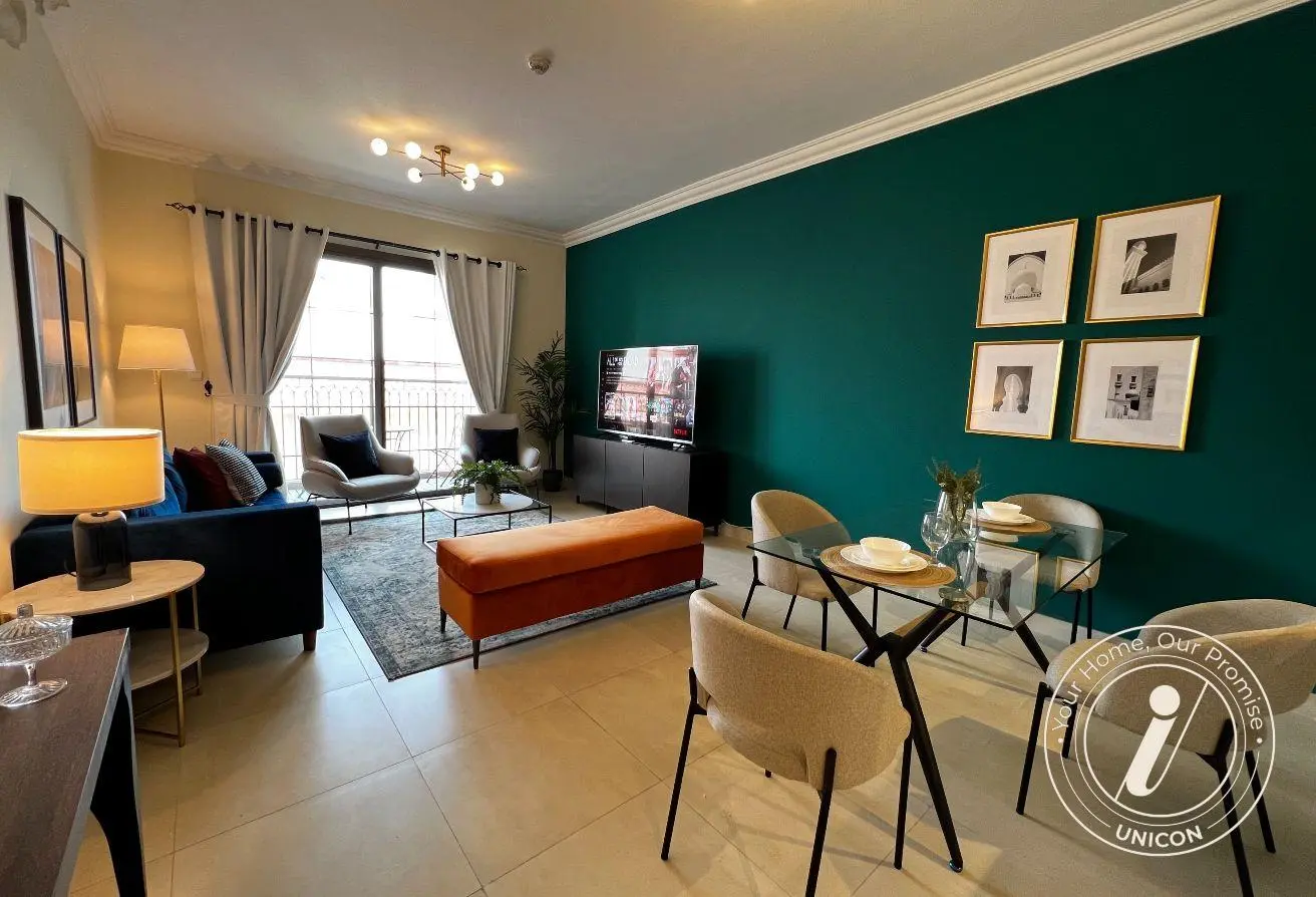 Luxury Furnished 1BR + Home Office | w/ Pool & Gym